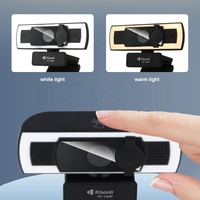 Caméra Web USB CMOS HD 1080P avec autofocus, micro intégré, compatible avec la diffusion en direct et les ordinateurs de bureau