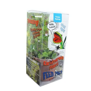 Vườn 3D Nhà máy Venus Fly Trap hộp/dionaea muscipula nồi nhựa hộp để đóng gói