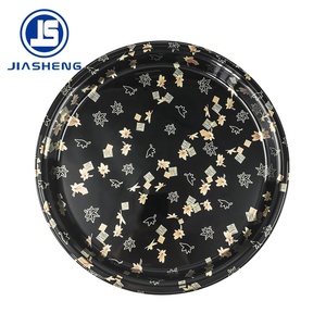 Jiasheng ถาดพลาสติกซูชิทรงกลมแบบใช้แล้วทิ้งพร้อมฝาปิดใสถาดบรรจุภัณฑ์ซาชิมิวัสดุรีไซเคิลได้ - Product Image 4