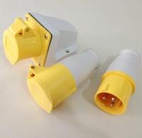 SF-113L-4 PCE CEE steker industri & soket perempuan 16A dengan selubung pelindung kabel 16a soket steker 3 fase Industri