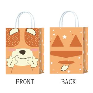 Factory Wholesale Custom <b>Cheap</b> Printed Paper Bag Cartoon Ivory Board <b>Gift</b> Kraft Bag Packaging with Handle for Kids with LOGO - Product Image 2