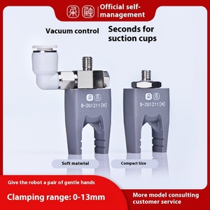 Two-Finger <b>Rod</b>-Type Soft Claw Anti-Scratch Robotic Arm Accessory Negative Pressure Control Pneumatic Suction Parts Made <b>Plastic</b> - Product Image 2