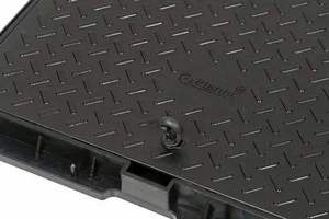 Couvercle de trou d'homme en PVC robuste couvercle en plastique noir carré pour les projets de drainage et les commandes en gros d'accès aux services publics Inde - Product Image 3