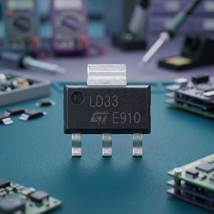 Régulateur de tension LD1117S33CTR SOT-223-3, puce de gestion de l'alimentation, régulateurs de tension LDO 3.3V 0.8A positifs - Product Image 3