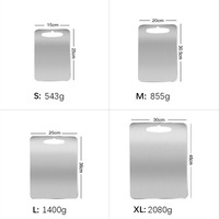 Tabla de cortar de acero inoxidable, SS 304, para Cocina