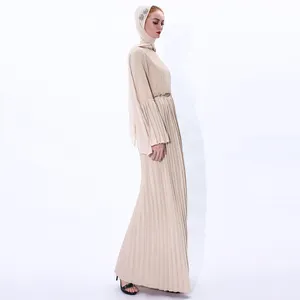 Fabriek Prijs Materiaal Stof Cowl Nek Custom Voor Abaya Vrouw Moslim Jurk