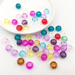 Large Hole Spacer Metal Rhinestone Craft <b>Beads</b> Assortment DIY <b>Bracelet</b> Jewelry <b>Making</b> Plastic Material for Ages 7-12 Sports - Product Image 4
