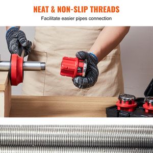 DB Wholesale <b>Electric</b> Manual <b>Ratchet</b> Pipe Threader Kit 1/4\" NPT to 1-1/4\" NPT Portable Pipe Threading Tool Set - Product Image 5