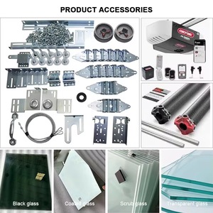 <span class=keywords><strong>Porte</strong></span> de <span class=keywords><strong>garage</strong></span> sectionnelle moderne brillante, finition élégante, double vitrage isolant, écran pliant en alliage d'aluminium, commande automatique - Product Image 5