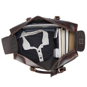 Tiding-maleta a prueba de agua con ruedas, bolso de viaje de piel de vaca auténtica - Product Image 5