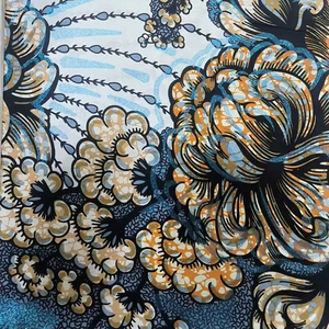2026 Grand Print 100% Coton Hollandais Super Gold Organza Wax Respirant Poids Moyen Super Lourd Batik Hijab/Tissu Jersey <span class=keywords><strong>Cire</strong></span> Véritable Douce - Product Image 1