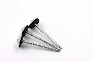Clous de toiture à tête parapluie Bwg 8, Bwg 9, Bwg 10, 2'', 2.5'', 3'', 4'', clous ondulés, clous de toiture à tige torsadée galvanisés à chaud - Product Image 2