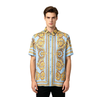 Kemeja Pantai Lengan Pendek Bergaya Kasual Motif Bunga Hawaii yang Nyaman untuk Pria, Cocok untuk Pemakaian Sehari-hari di Musim Panas dan Berbagai Acara