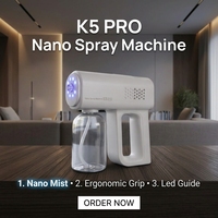 Pistol Semprot Air Nano K5 Berkinerja Tinggi Tanpa Kabel, Penyemprot Kabut Nano Elektrik, Alat Penyemprot Elektronik Portabel