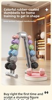 Nouveaux haltères octogonaux en béton à têtes arrondies pour la musculation, la gym, le fitness à domicile, l'entraînement des muscles des bras, le yoga et l'équipement d'exercice
