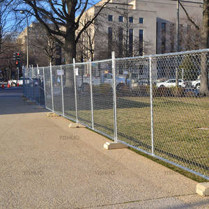 Dış bariyer olarak amerikan geçici çit Panel taşınabilir zincir bağlantı inşaat çiti - Product Image 4