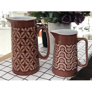 Clay Water Pitcher - Terracotta