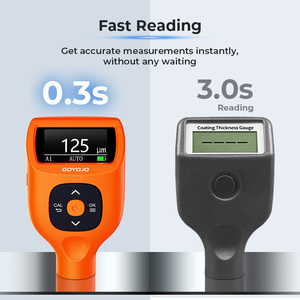 เครื่องวัดความหนาเคลือบ GOYOJO CTG-2 0-2000um เครื่องทดสอบความหนาสีรถยนต์ ตรวจจับ Fe Al Zn FeC ความแม่นยำสูง พร้อมจอ LCD - Product Image 5