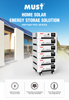 MUST HBP1800 PRO système d'énergie solaire 5200W Onduleur sortie batterie 48V 5120Wh ~ 25600Wh module installation empilable résidentiel
