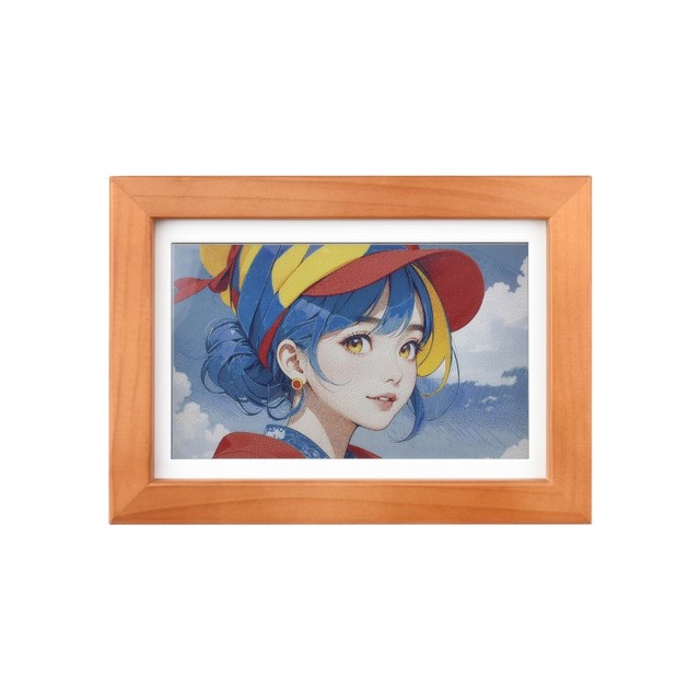 Waveshare ESP32-S3-PhotoPainter 7.3inch E6 Full Color E-paper Display Solid Wood Photo Frame Ultra-long Standby 800*480