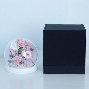 TC vente chaude grande roue avec rose préservée dans un dôme en verre centres de table de mariage saint valentin cadeau pour toujours roses décoration - Product Image 1