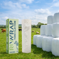 Film plastique étirable pour ensilage agricole de 750 mm, film d'emballage pour ensilage, film pour silos, rouleau de film plastique pour herbe