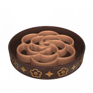 מותג יוקרה מותאם אישית כוכב מיושן עיצוב מותג עגול קרמי כלב אוכל לחיות מחמד פורצלן מזין - Product Image 2