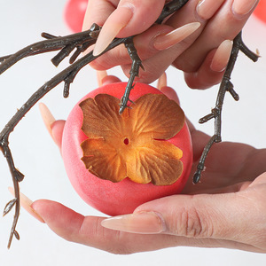 Nhân Tạo Hồng Giả Trái Cây 2 Đầu Ngắn Chi Nhánh Năm Mới Của Trang Trí Phụ Kiện Đạo Cụ Hiển Thị Các Mặt Hàng Giả Cây Chi Nhánh - Product Image 1