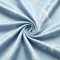 Tissu Jacquard 100% Polyester Texturé Premium en Gros, Largeur 58/60 pouces, Écologique, Poids Moyen, pour Jupes, Vêtements de Nuit et Vêtements d'Intérieur