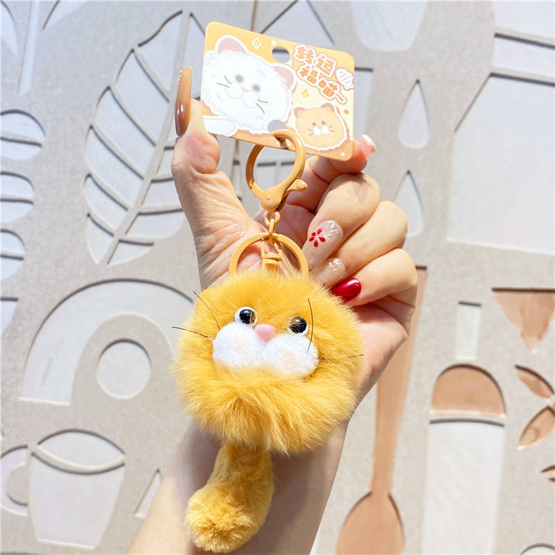 Plush Lucky Cat - Orange