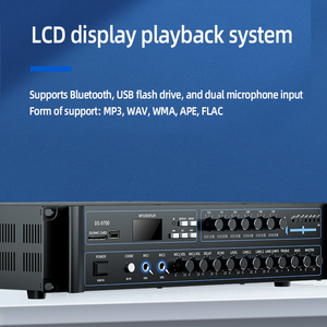 Sáu khu ngoài trời không thấm nước treo tường Loa điện áp không đổi khuếch đại công suất âm thanh thương mại trường học - Product Image 4