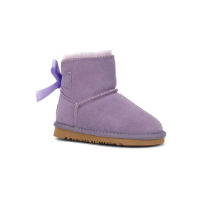 Bottes d'hiver chaudes en PU pour enfants, antidérapantes, plates, à nœud, pour la neige, à la cheville, très vendues - Product Image 5
