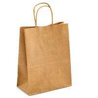 Sacs en papier kraft brun en gros pour boutiques, emballage cadeau et image de marque