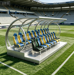 Banc de Reserves Extérieur Antidérapant en Aluminium Portable pour Équipes de Football, Personnalisable, Deux Rangées, pour les Rangs Latéraux des Équipes EPY-VIP - Product Image 3