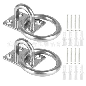 ตะขอแขวนเพดานสแตนเลส Eda พร้อมห่วง M5 M6 ขัดเงา รับน้ำหนักได้มาก สำหรับอุตสาหกรรมทั่วไป - Product Image 1