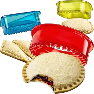 Đầy Màu sắc cấp thực phẩm PP vòng vuông Sao tam giác bánh sandwich cắt và niêm phong cho trẻ em
