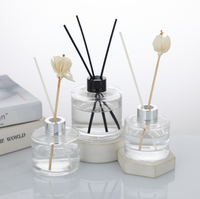 Diffuseurs à roseaux modernes de luxe 50ml-200ml, contenants vides avec bouchon à vis pour huiles essentielles, parfums et usages décoratifs