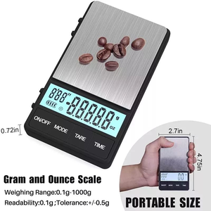 Bilancia Digitale Portatile Piccola Capacità 200g/500g Precisione 0.01g in Plastica ABS con Coperchio in Acciaio Inossidabile per Gioielli e Medicina - Product Image 5