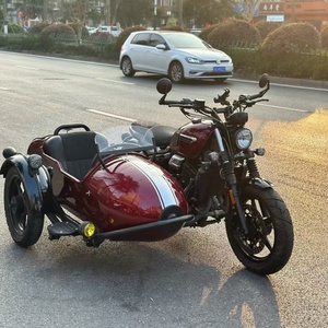 Motocyclette à trois roues d'occasion Changjiang Bobbie 400 Vintage avec side-car, provenant du Guangdong, avec marche arrière et frein CBS - Product Image 1
