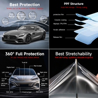 Película Protectora de Pintura para Automóviles FYL Covestro TPU 8.5mil Super Hidrofóbica, Autoregenerable, de Gama Media, PPF Transparente, 5 Años de Garantía