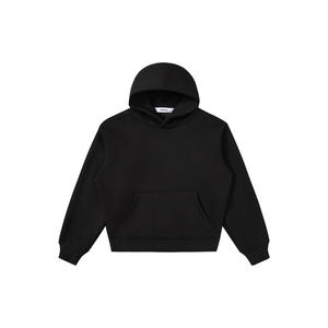 220G logotipo impreso personalizado 100% poliéster manga larga hombres Oversize Pullover Hoodie Streetwear para invierno - Product Image 5