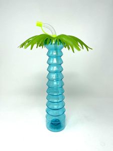 16oz LED Custom Coconut Tree PET <b>Cup</b> with Straw for Christmas & New Year Parties-Durable Reusable Glowing <b>Cup</b> Bottom - Product Image 3