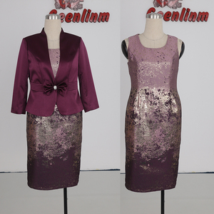 Costumes deux pièces grande taille pour la mère de la mariée, tenues de cérémonie pour femmes, costumes de cérémonie de haute qualité, robe de cérémonie élégante pour femmes - Product Image 4