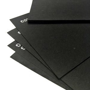 High Quality <b>Black</b> Paper Board 70*100cm <b>Black</b> Cardboard 350gsm for packaging - Product Image 1