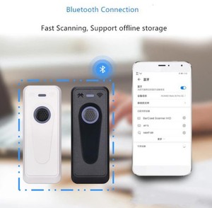 Evawgib túi kích thước xách tay 1D 2D không dây BT giá rẻ Máy quét mã vạch màu xanh răng cho kho cầm tay Android đầu đọc mã vạch - Product Image 2