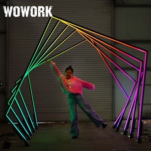 ไฟนีออนขนาดใหญ่แบบตั้งพื้น WOWORK ปี 2026 สำหรับตกแต่งทางเดินงานแต่งงาน ฉากหลังเวทีงานแต่งงาน - Product Image 1