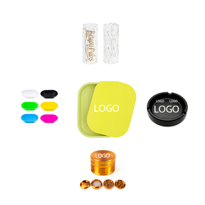 Beyoulabs <b>Custom</b> LOGO Portable Smoking Accessory Set With Grinder Ashtray Rolling Tray Rolled Tube <b>Lighter</b> Holder - Product Image 1