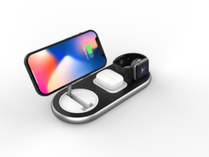 Dropshipping nuevo producto Ideas 2025 logotipo personalizado <span class=keywords><strong>3</strong></span> en 1 cargador inalámbrico para iPhone 15 Cargador rápido para reloj para Airpods Station - Product Image 5