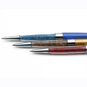 Elegante Bolígrafo de Metal con Decoración de Cristal Estilo Antiguo, Ancho de Escritura de 1.0 mm, Personalización con Logotipo - Product Image 2