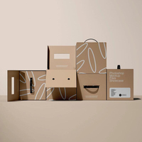 Olla arrocera eléctrica grande, cajas de correo de envío, tinta blanca impresa, papel Kraft corrugado fuerte, Mango en relieve, carpeta plegada